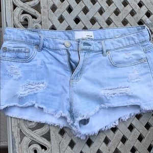 Garage brand jean shorts
